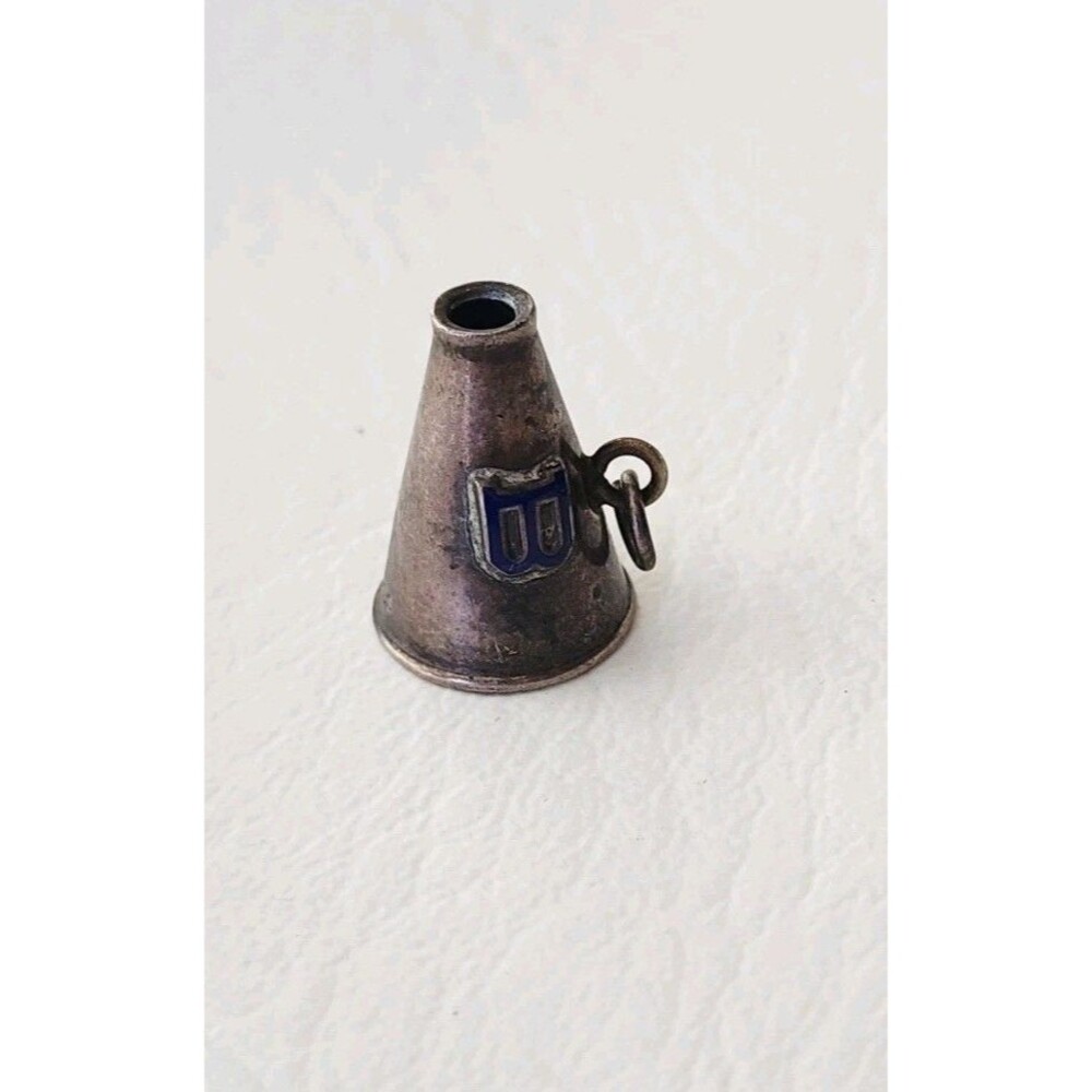 Vintagesterling Megaphone Bloomfield High-School Pendant Charm Cheerleading
